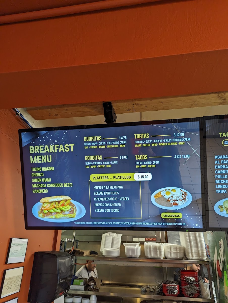 Tortas ATM Menu - Image 2