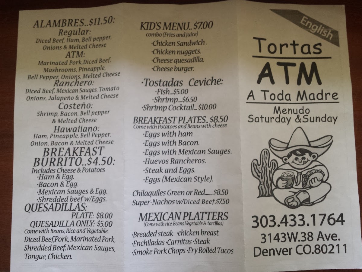 Tortas ATM Menu - Image 5