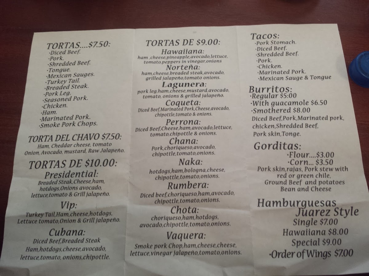 Tortas ATM Menu - Image 6